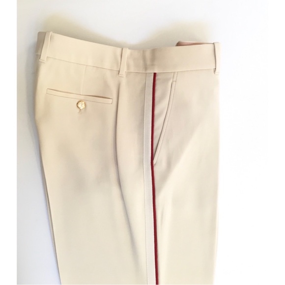 Gucci NWT Grosgrain-Trimmed Bootcut Pants. - Picture 4 of 7